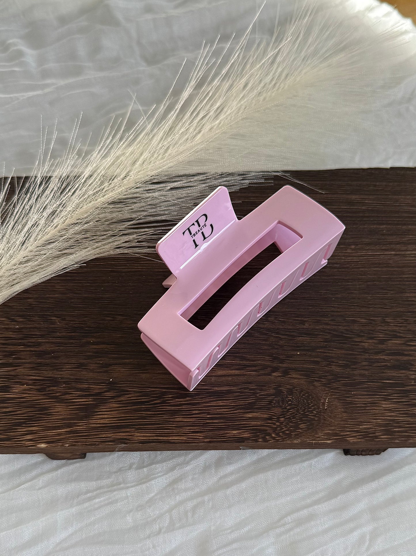 Haarklammer Square Clip - Rosa