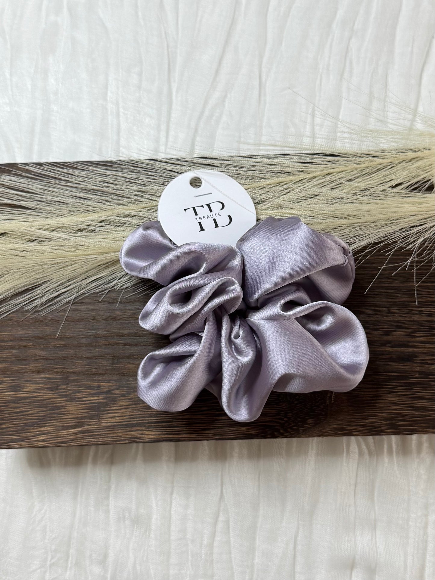 Satiné hair tie - purple