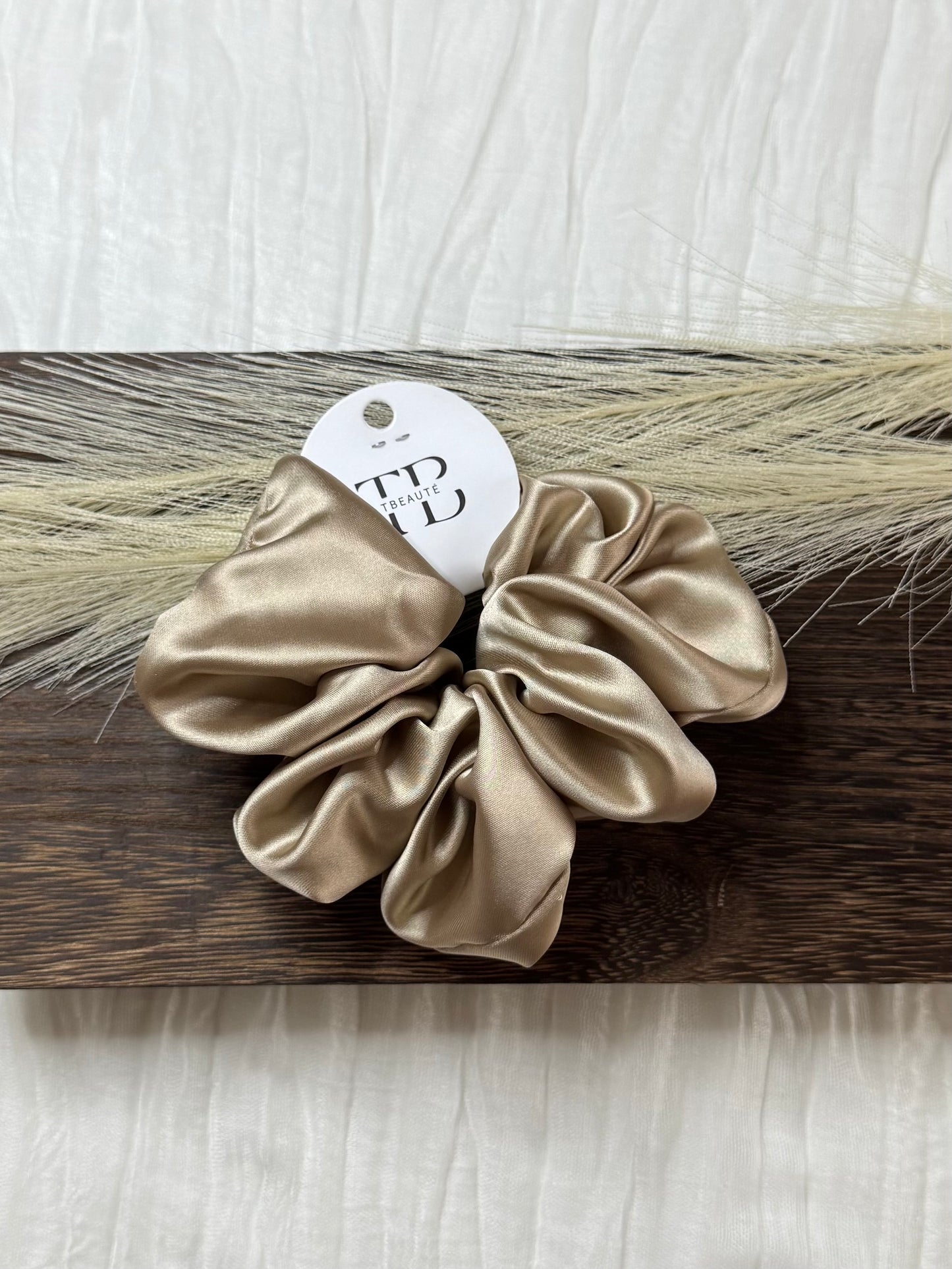 Satiné hair tie - brown