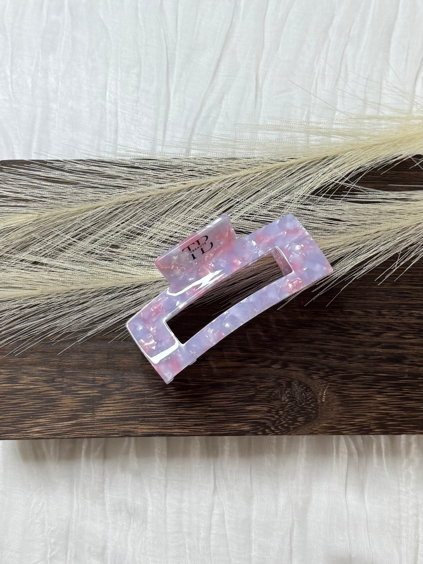 Hair Clips Square Clip - Purple/Pink