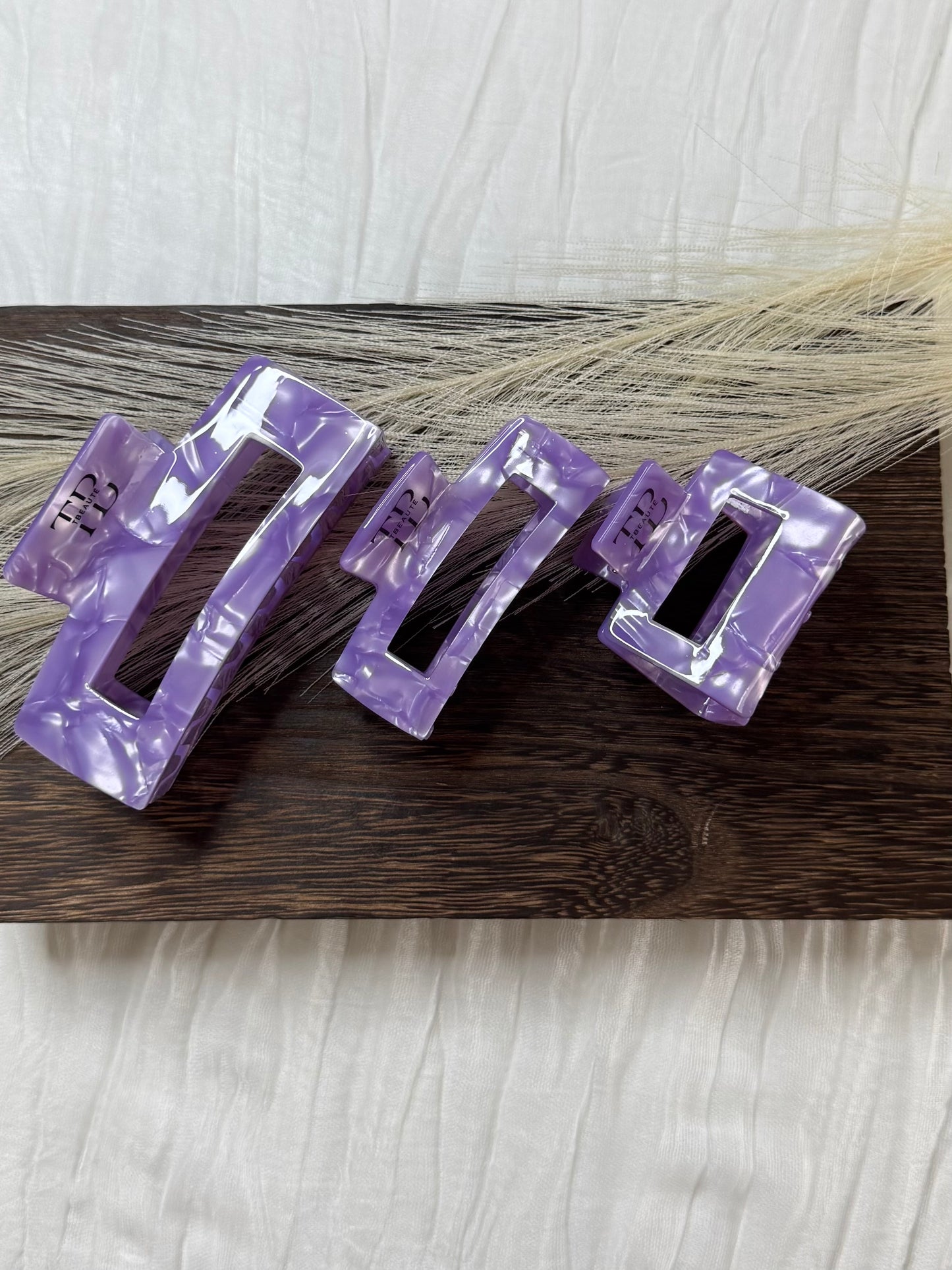 Hair Clips Square Clip - Purple
