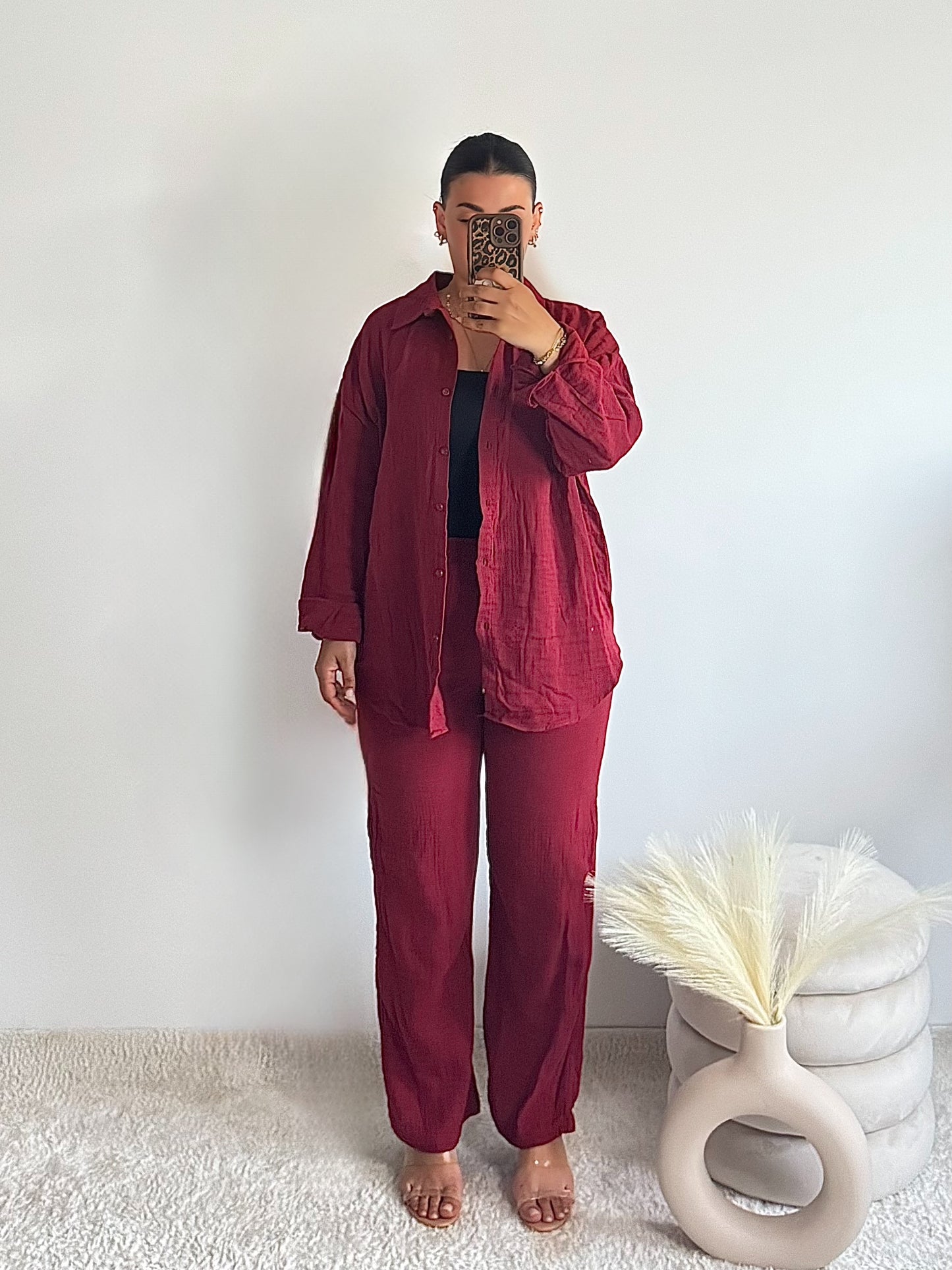 Matching Set Two-Piece - Bordo