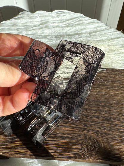 Haarklammer Square Clip - Spitze