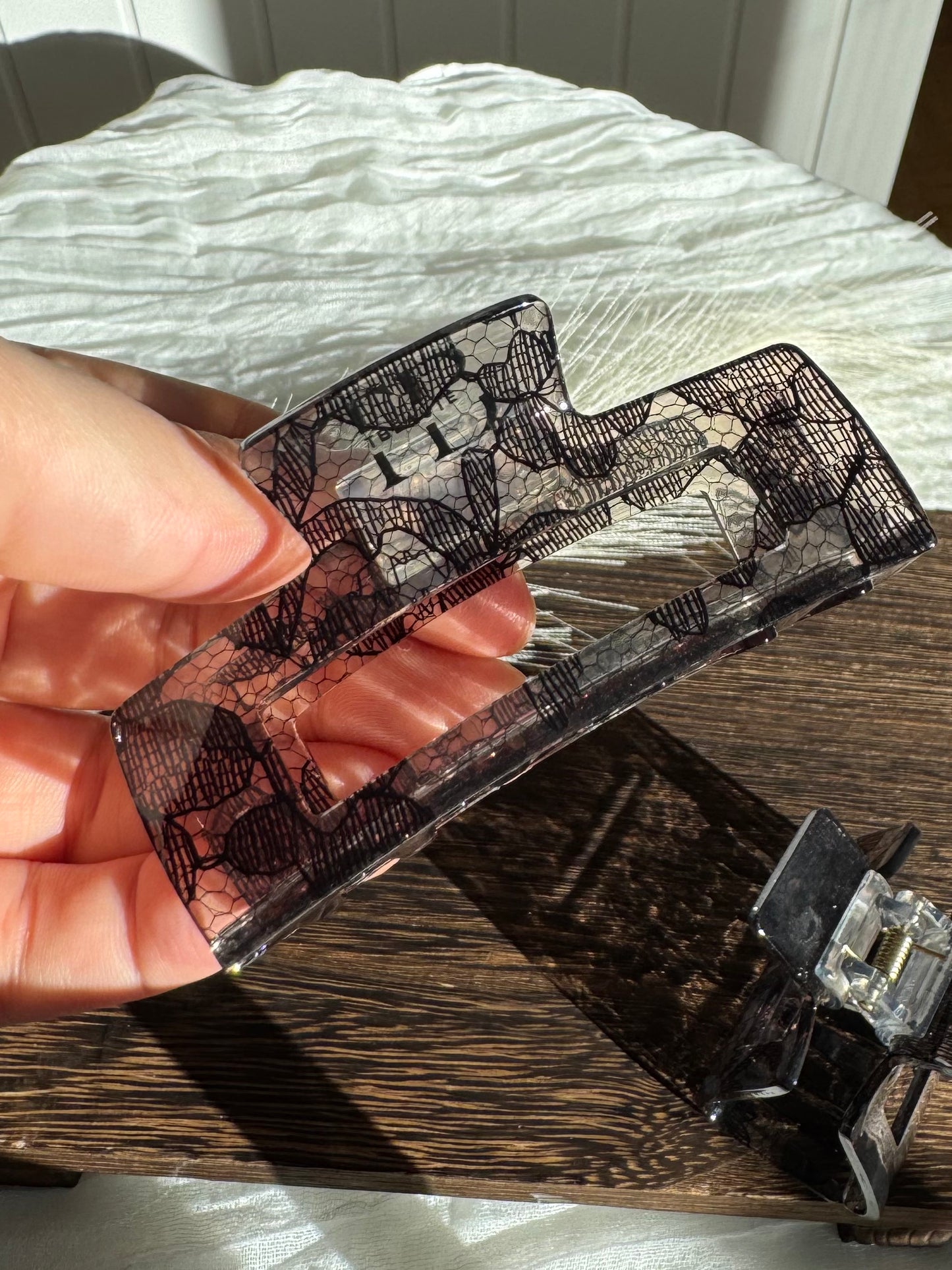 Haarklammer Square Clip - Spitze