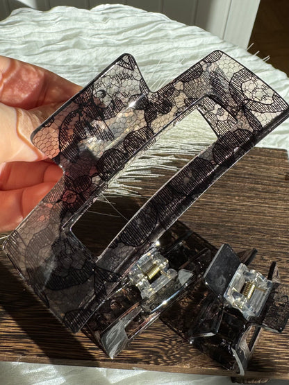 Haarklammer Square Clip - Spitze