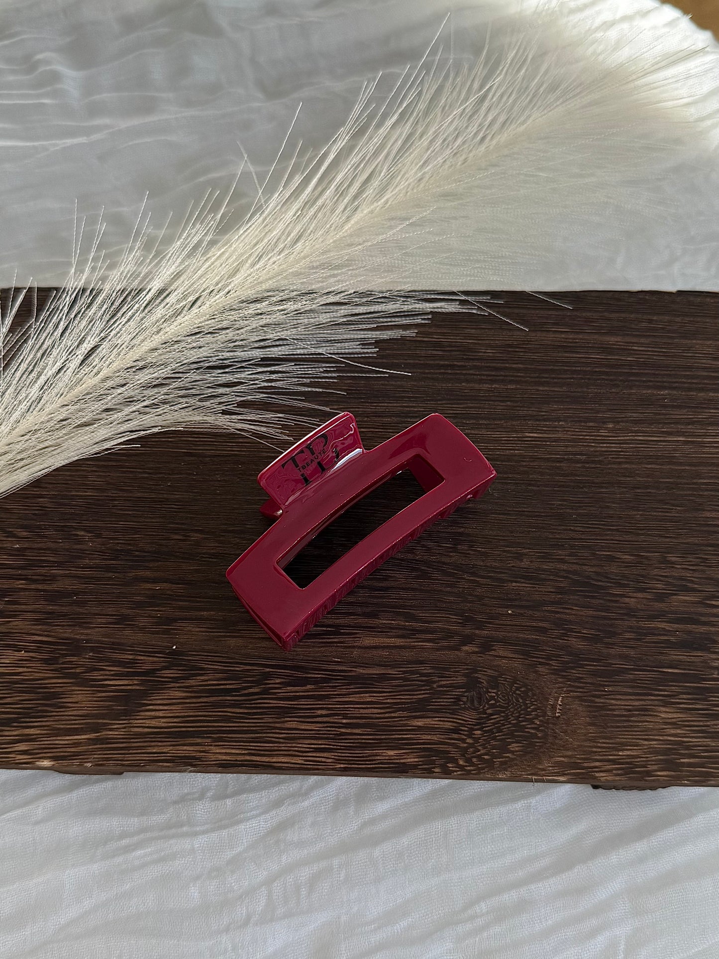 Haarklammer Square Clip - Cherry