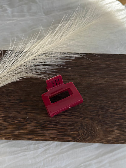 Haarklammer Square Clip - Cherry