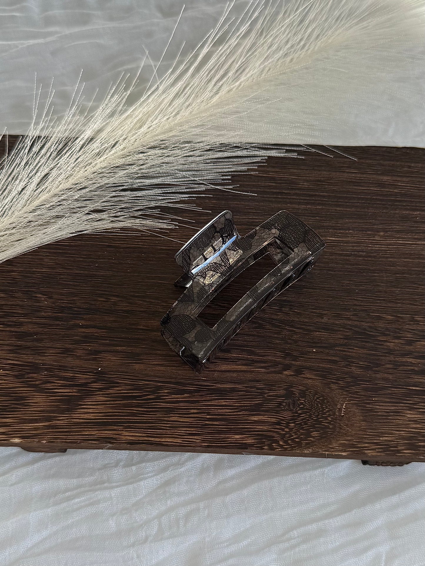 Haarklammer Square Clip - Spitze