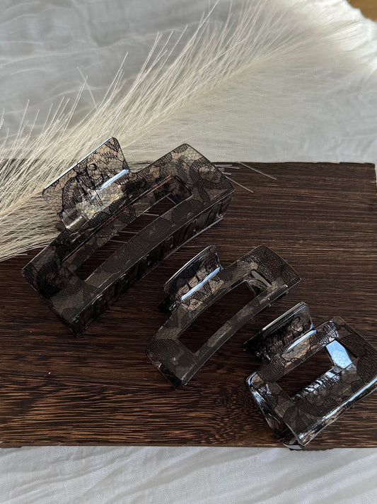 Haarklammer Square Clip - Spitze