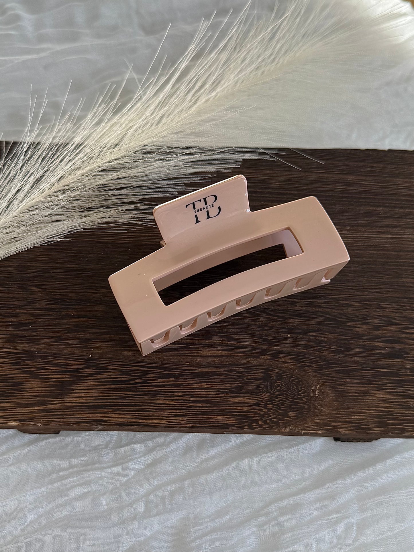 Haarklammer Square Clip - Beige