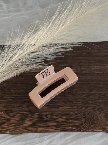 Haarklammer Square Clip - Beige