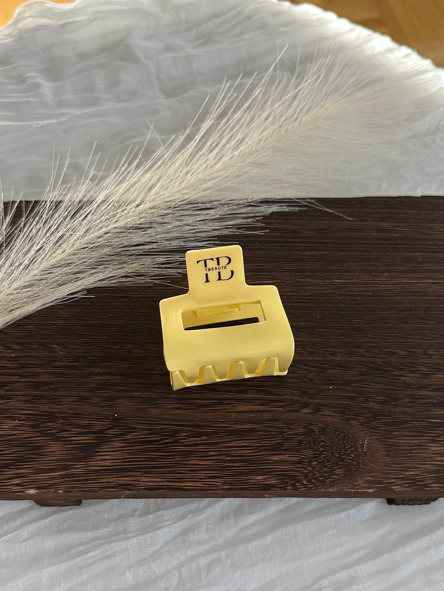 Haarklammer Square Clip - Butter Lemon