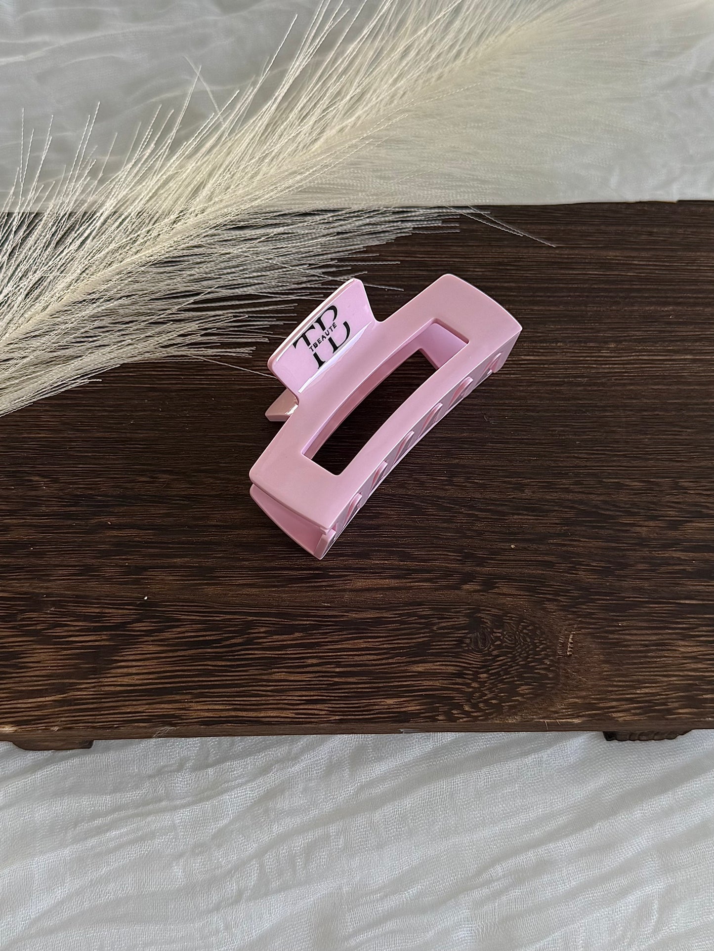 Haarklammer Square Clip - Rosa