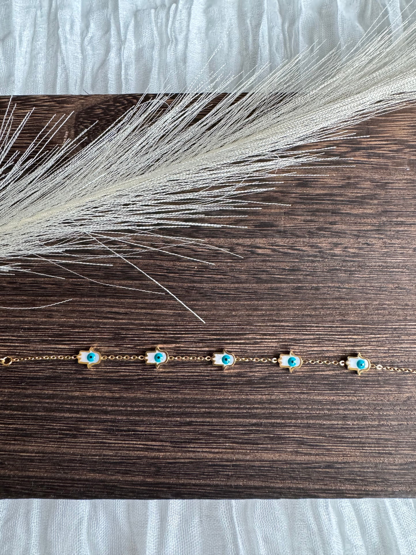 Hamsa Blue - Armband