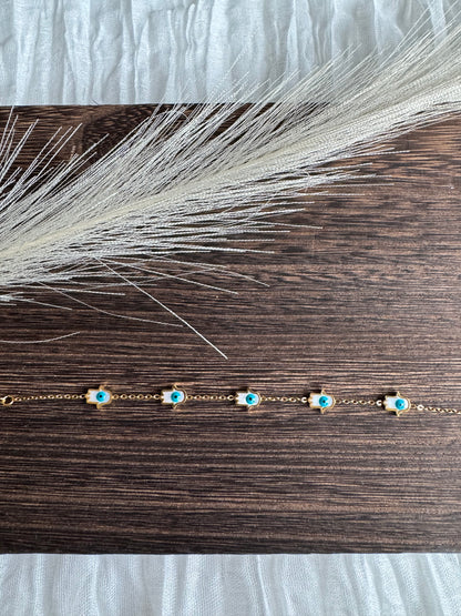 Hamsa Blue - Armband