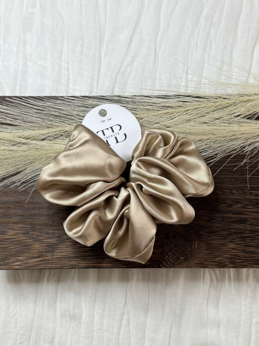 Satiné hair tie - brown