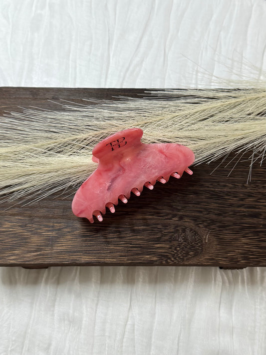 Hair clip Round Clip - Red