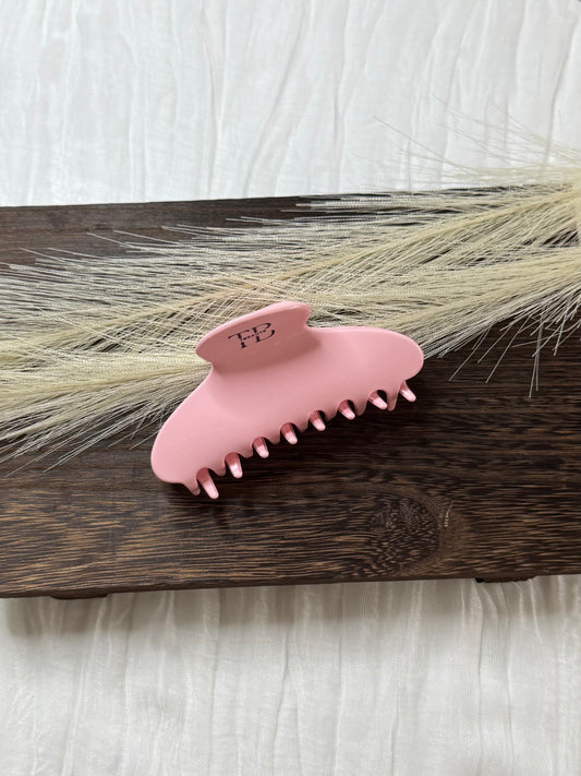 Hair clip Round Clip - baby pink