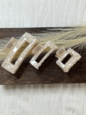 Hair clips Square Clip - Champagne