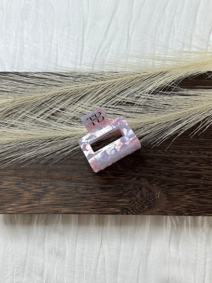 Hair Clips Square Clip - Purple/Pink