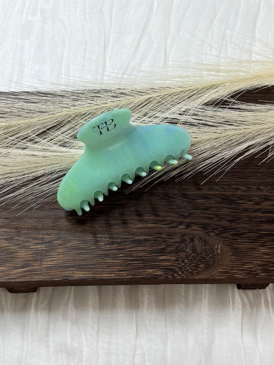 Hair clip Round Clip - Green