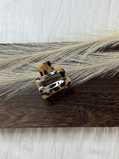 Hair Clips Square Clip - Leopard
