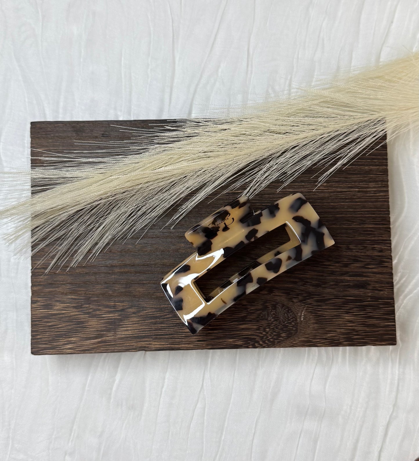 Hair Clips Square Clip - Leopard