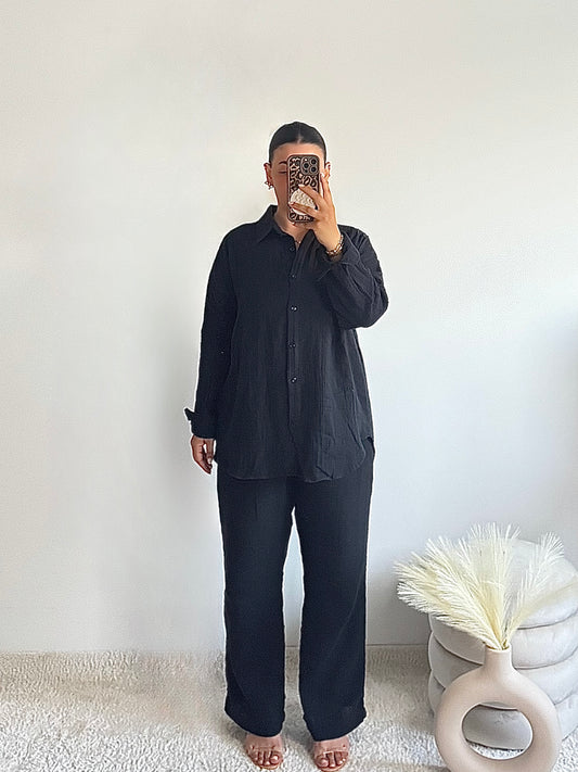 Matching Set Two-Piece - Black