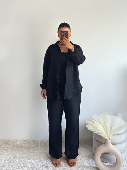 Matching Set Two-Piece - Black
